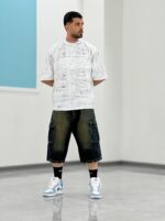 شلوارک کارگو جین Sh00003 - Image 5