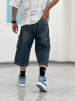 شلوارک کارگو جین Sh00003 - Image 6