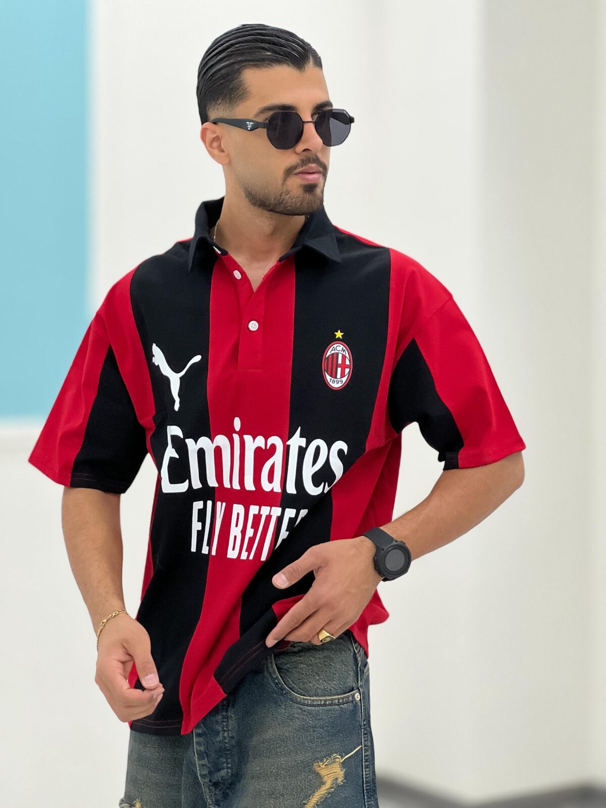 تیشرت کیت اث میلان T00005 - Image 4