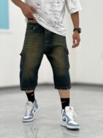 شلوارک کارگو جین Sh00003 - Image 2