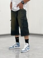 شلوارک کارگو جین Sh00003 - Image 10
