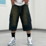 شلوارک کارگو جین Sh00003