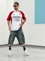 تیشرت یقه دار طرح کیت ارسنال T00004 - Image 4