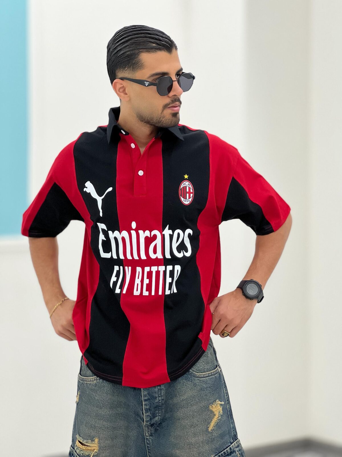 تیشرت کیت اث میلان T00005 - Image 3