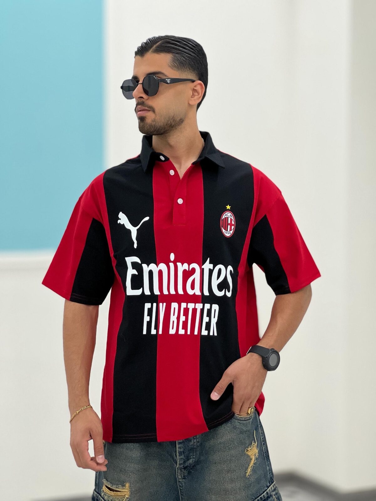 تیشرت کیت اث میلان T00005 - Image 2