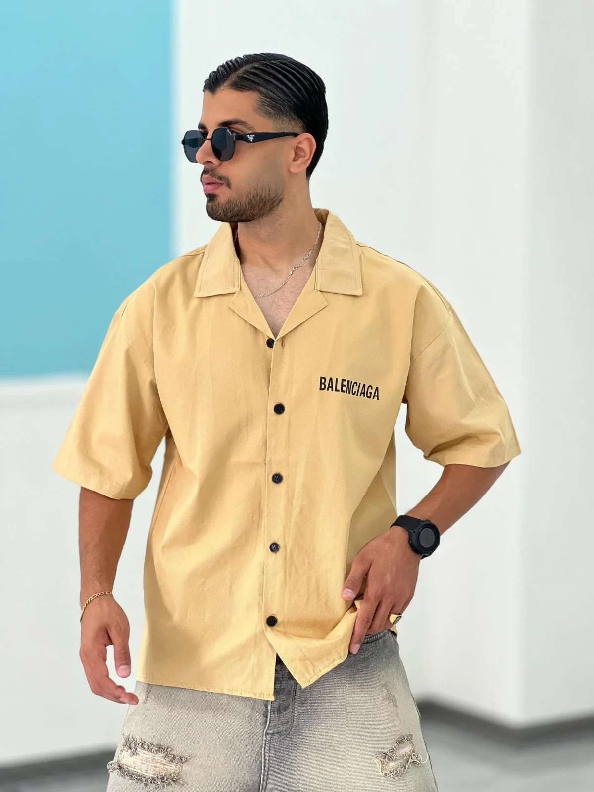 پیراهن کتان P00011 - Image 12