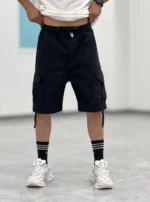 شلوارک کتان کارگو Sh00019 - Image 9