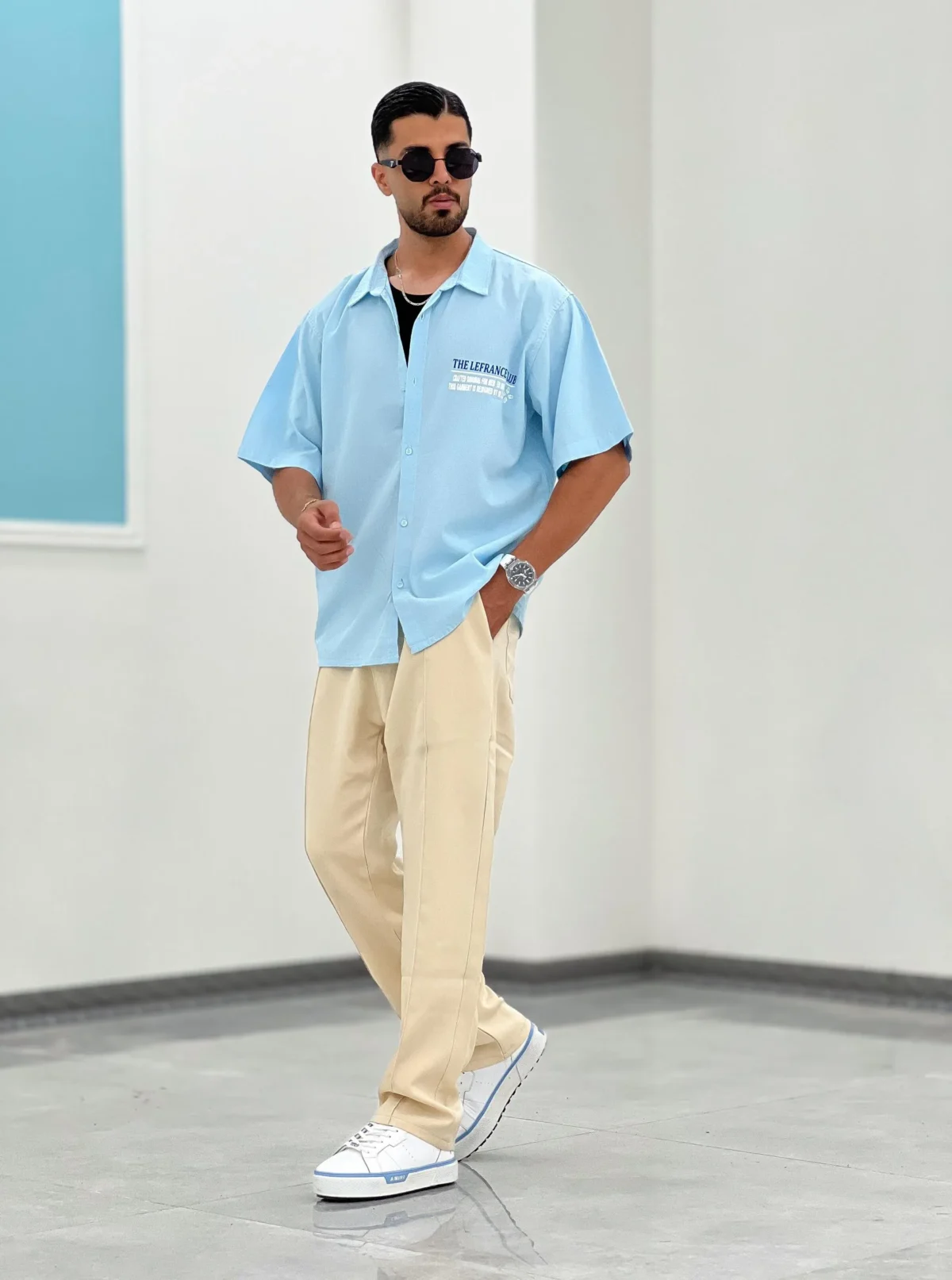 پیراهن لینن P00008 - Image 8