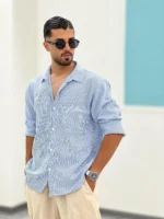 پیراهن راه راه P00007