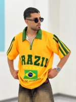 تیشرت نیم زیپ T00022 - Image 12