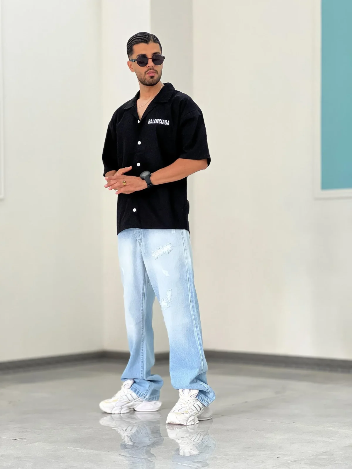 پیراهن کتان P00011 - Image 7