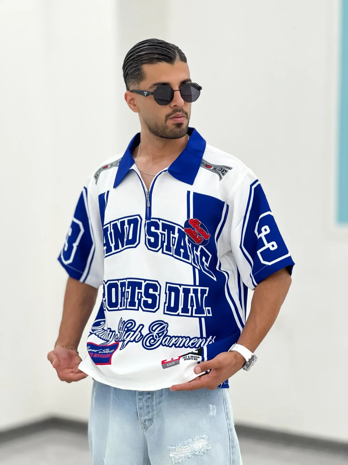 تیشرت نیم زیپ T00022 - Image 9