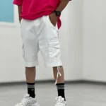 شلوارک کتان کارگو Sh00019