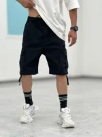 شلوارک کتان کارگو Sh00019 - Image 4