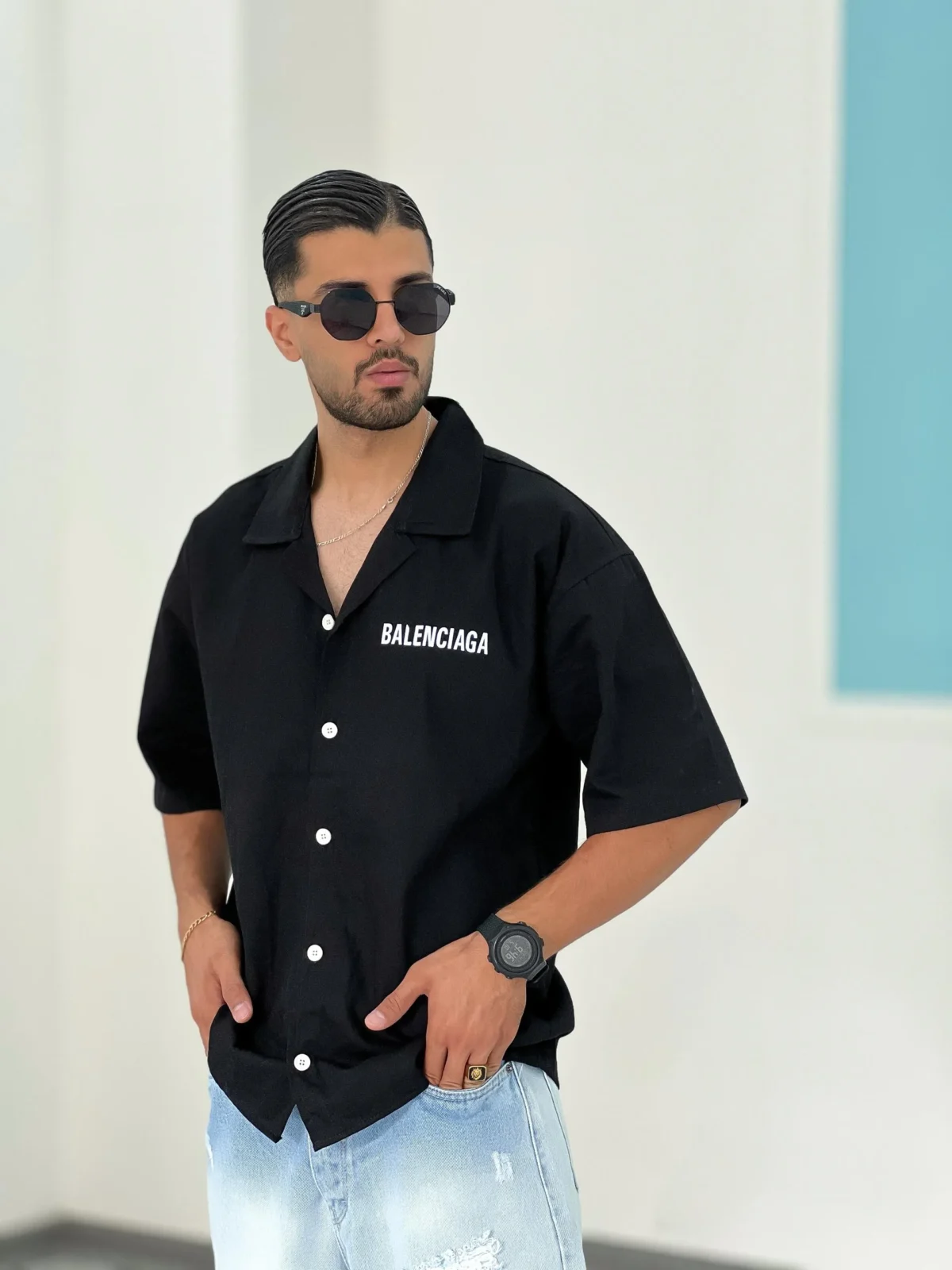 پیراهن کتان P00011 - Image 3