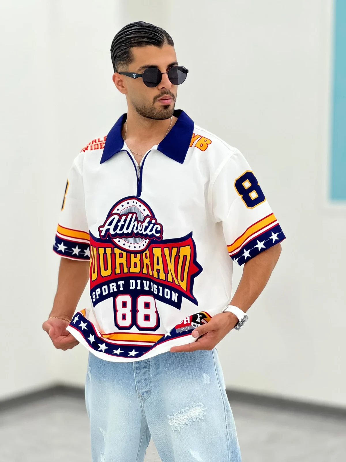 تیشرت نیم زیپ T00022 - Image 5