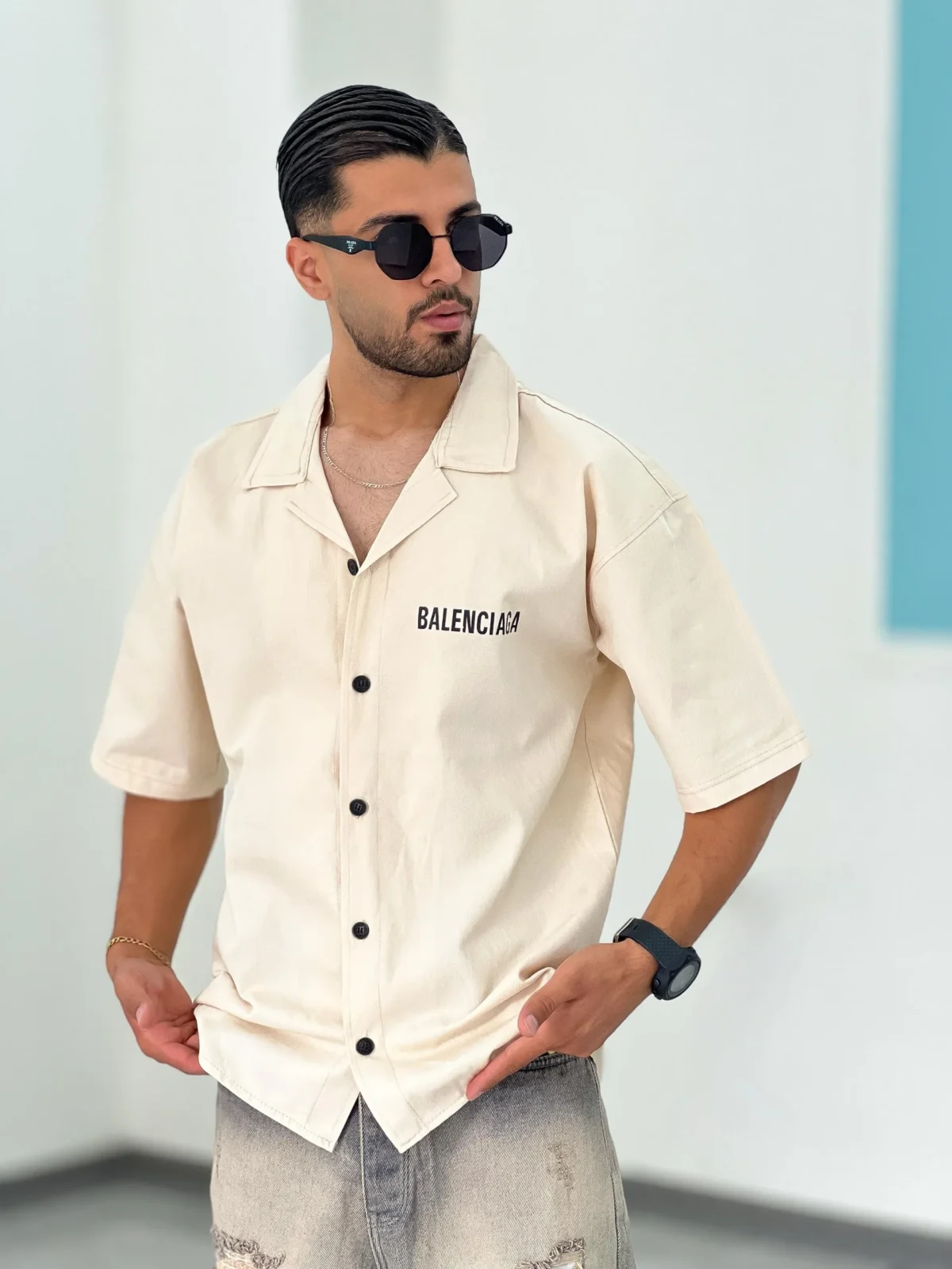 پیراهن کتان P00011 - Image 4