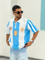 تیشرت نیم زیپ T00022 - Image 6