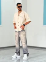 پیراهن کتان P00011 - Image 5