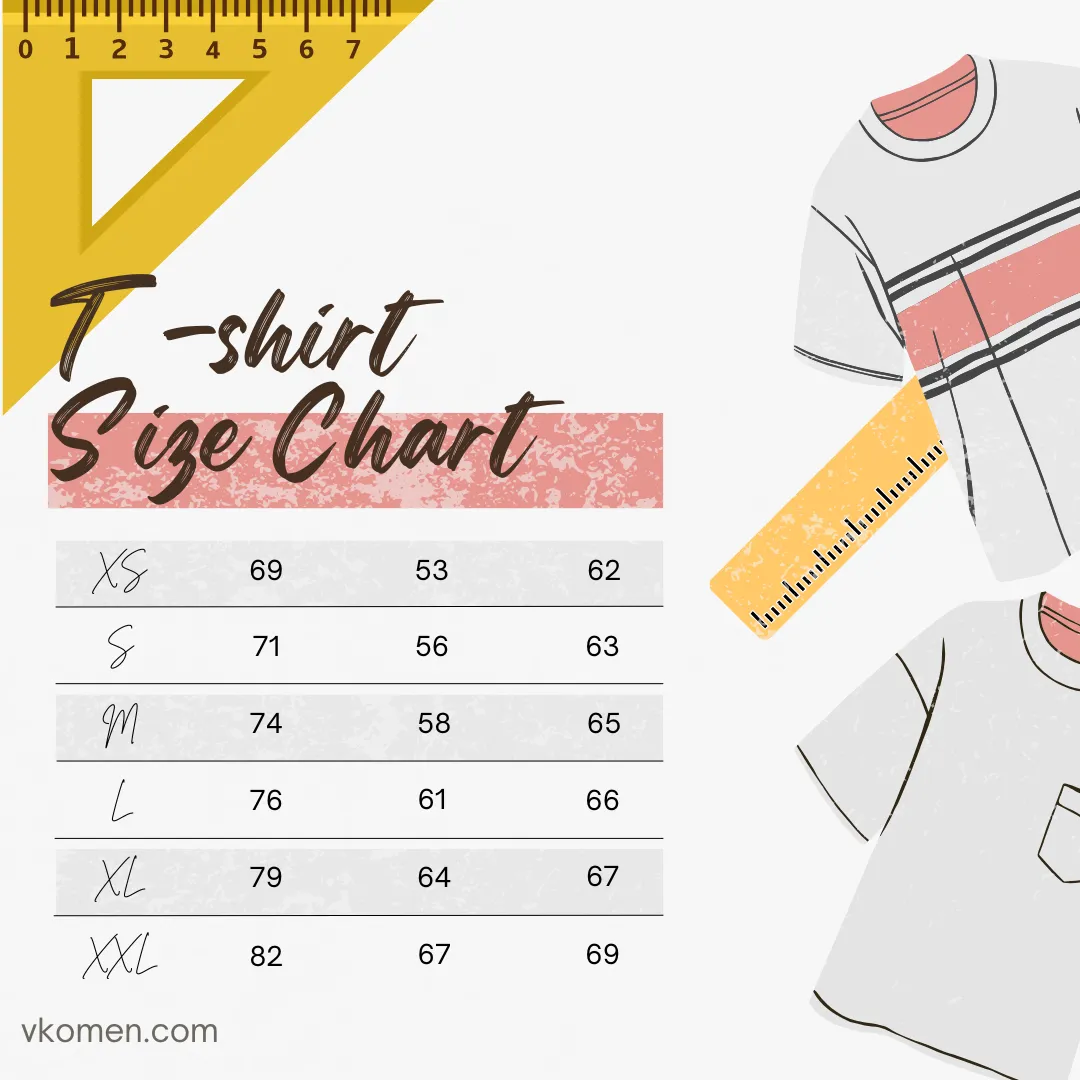 راهنمای سایزبندی تیشرت