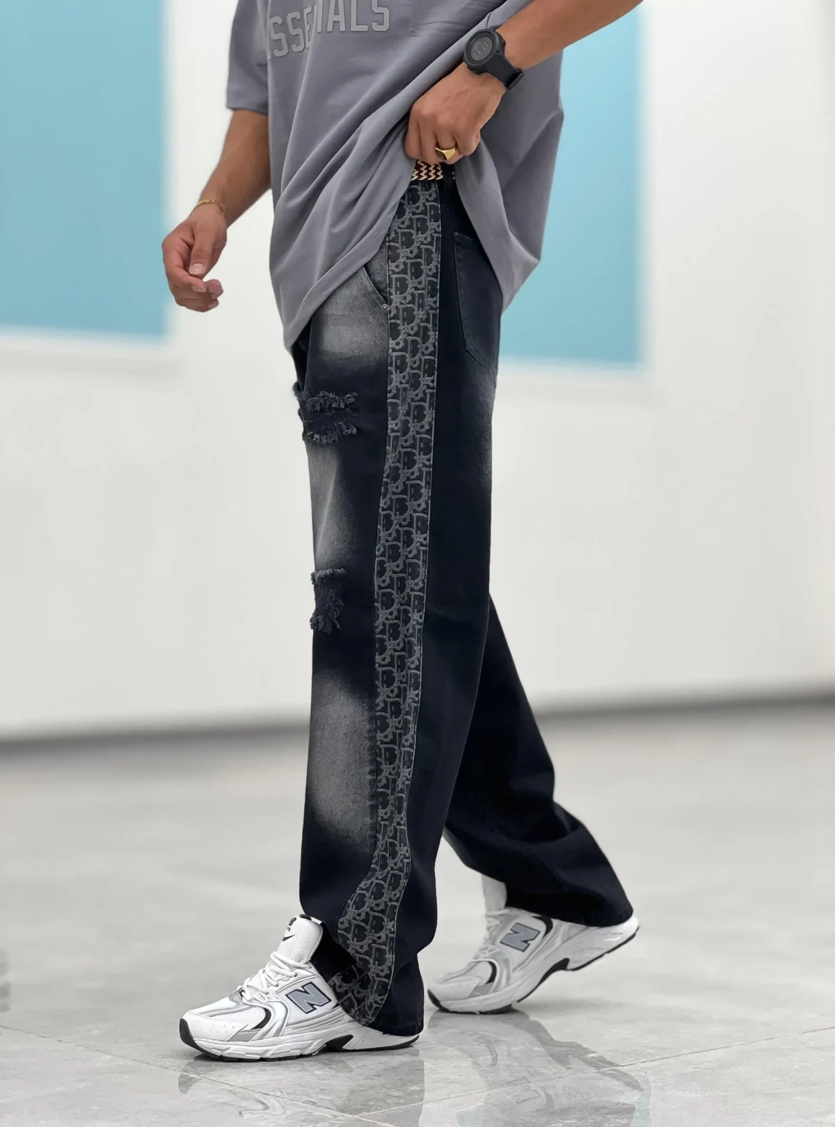 شلوار جین بگ کاستوم SH00023 - Image 2