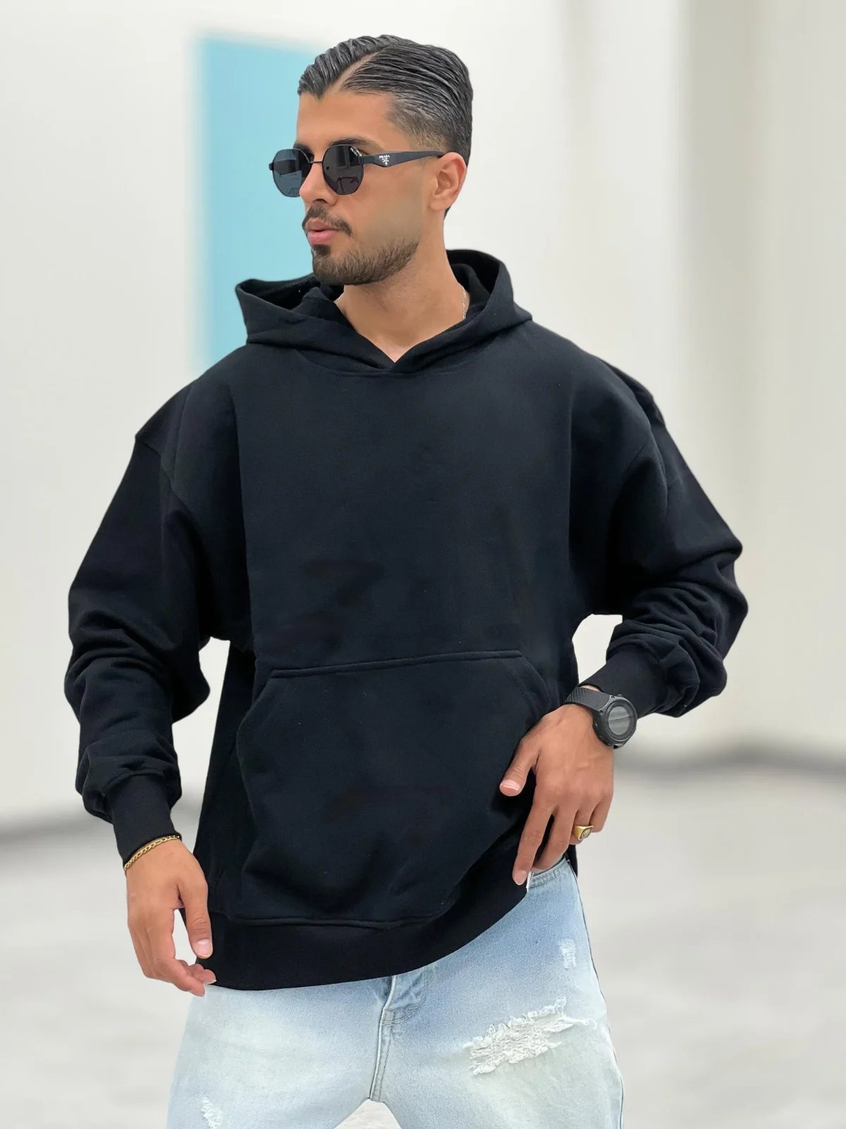 هودی سه نخ بیسیک H00002 - Image 2