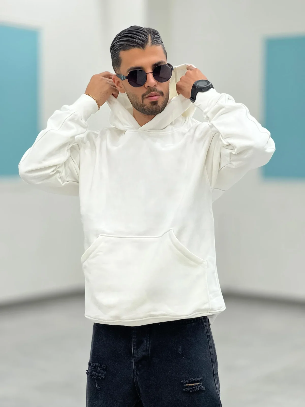 هودی سه نخ بیسیک H00002 - Image 5