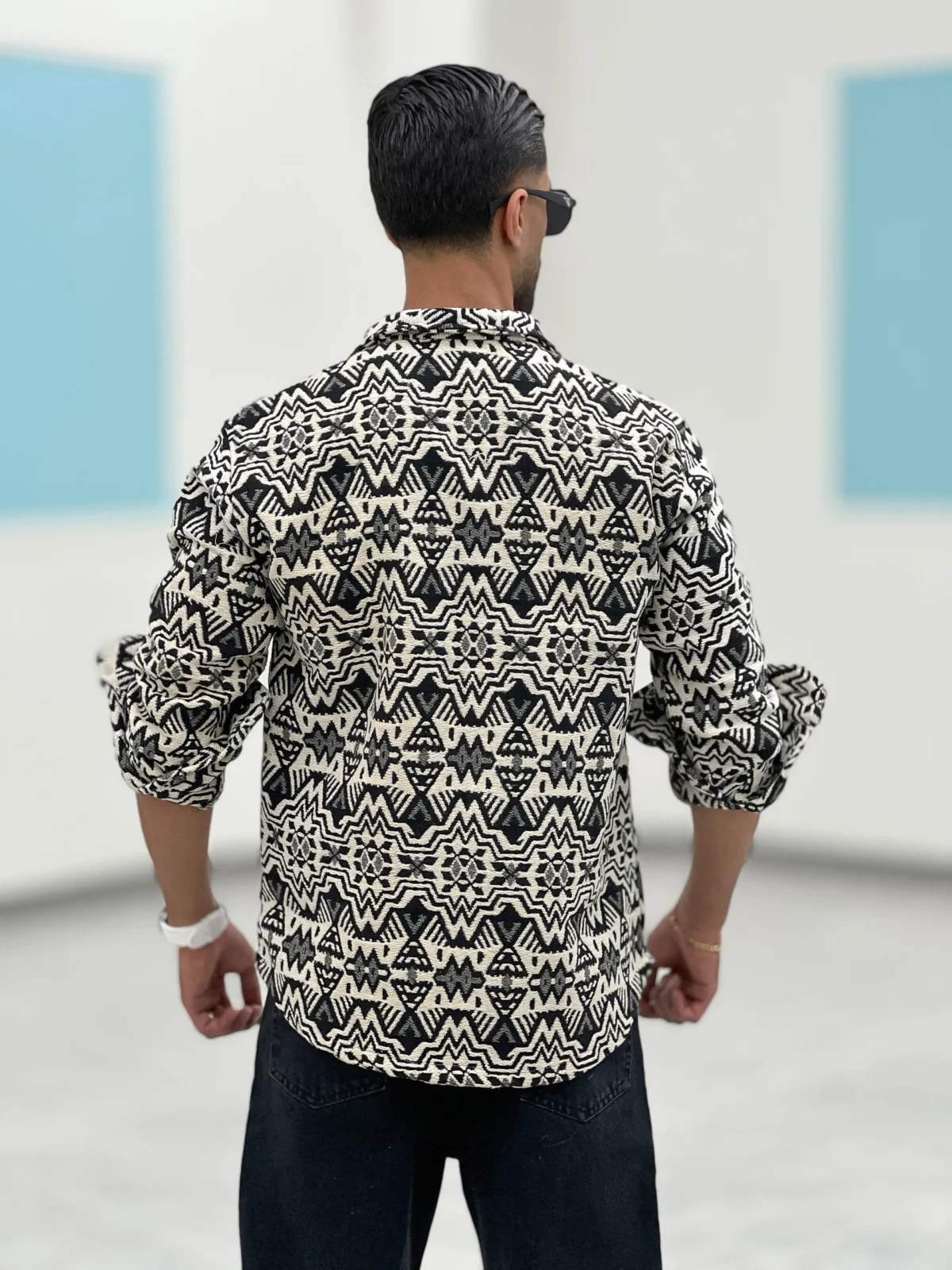 پیراهن(شکت)پشمی P00017 - Image 5